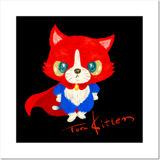 Superhero Toru Kitten Posters and Art